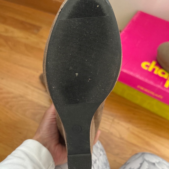 Suede knee high wedge boot - Picture 3 of 6